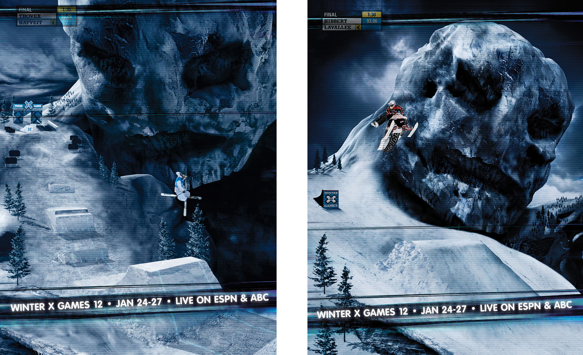 Photography, Photo Illustration, Digital Imaging, Composition, Color Grading, Creative Retouching and Retoucher for Martin-Agency-XGames_Together